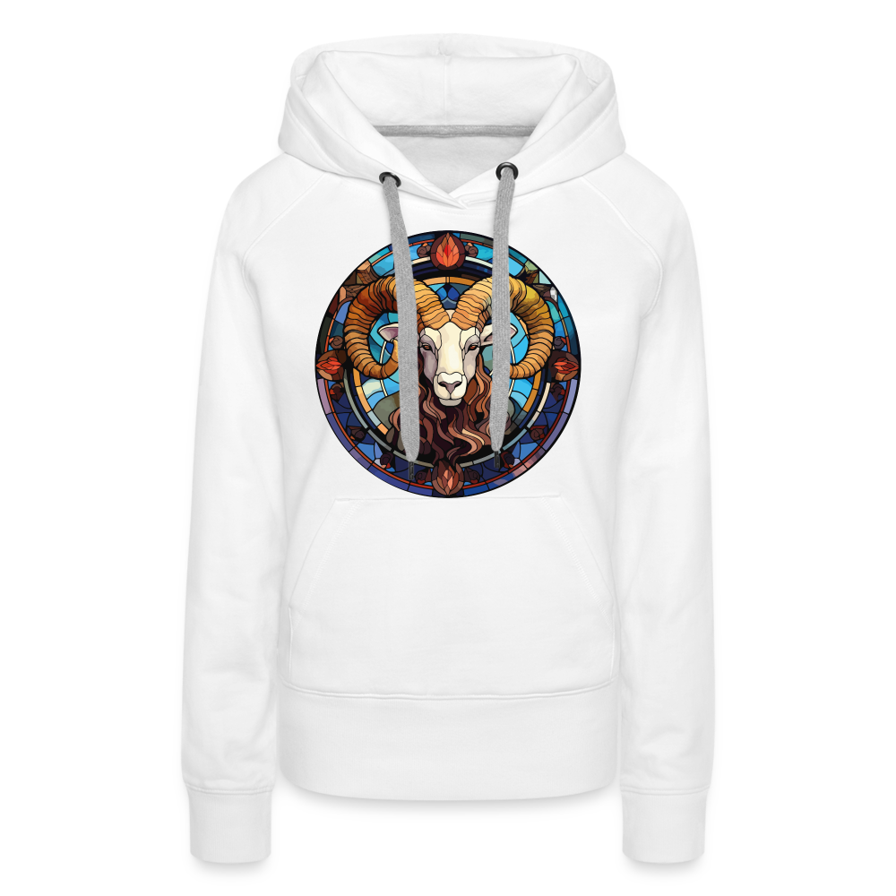 Women’s Mosaic Aries Premium Hoodie - white