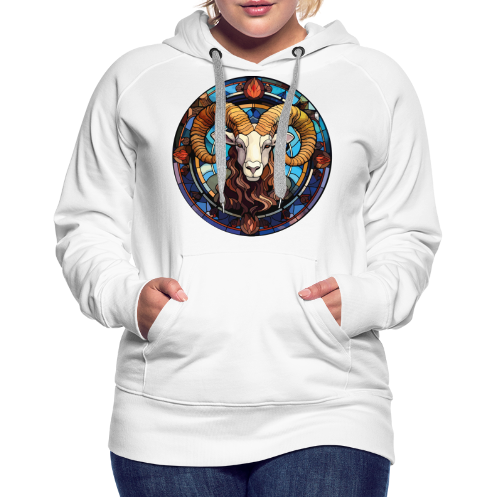 Women’s Mosaic Aries Premium Hoodie - white