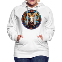 Thumbnail for Women’s Mosaic Aries Premium Hoodie - white