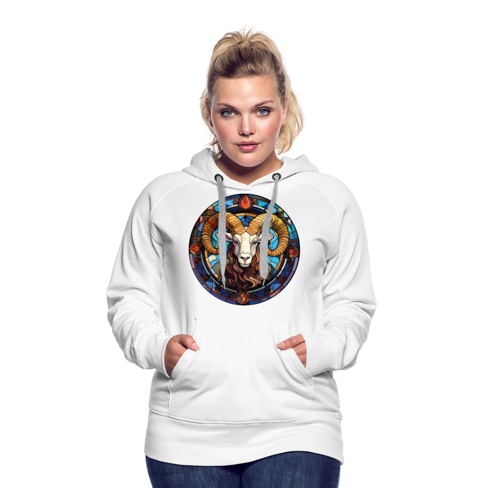 Women’s Mosaic Aries Premium Hoodie - white