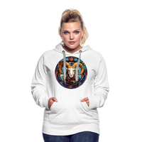 Thumbnail for Women’s Mosaic Aries Premium Hoodie - white