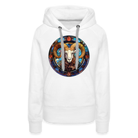 Thumbnail for Women’s Mosaic Aries Premium Hoodie - white