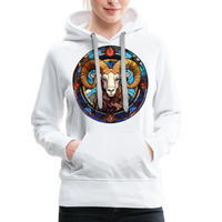 Thumbnail for Women’s Mosaic Aries Premium Hoodie - white