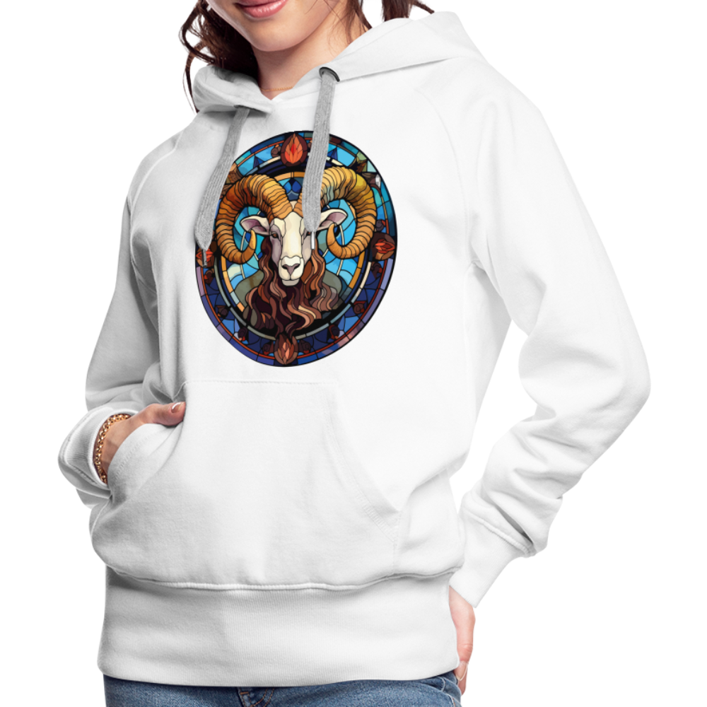 Women’s Mosaic Aries Premium Hoodie - white