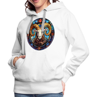 Thumbnail for Women’s Mosaic Aries Premium Hoodie - white