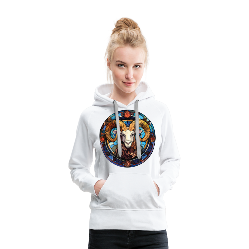 Women’s Mosaic Aries Premium Hoodie - white