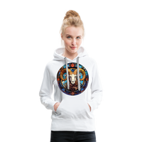 Thumbnail for Women’s Mosaic Aries Premium Hoodie - white