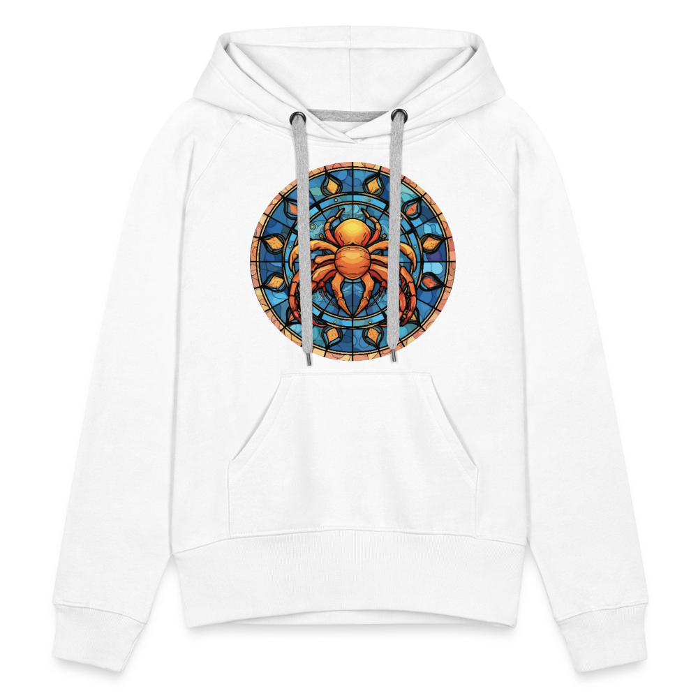 Women’s Mosaic Cancer Premium Hoodie - white