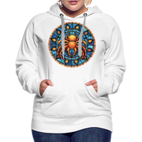 Thumbnail for Women’s Mosaic Cancer Premium Hoodie - white