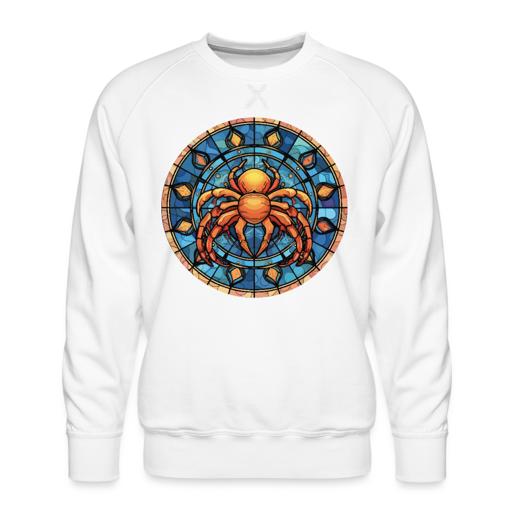 Men’s Mosaic Cancer Premium Sweatshirt - white