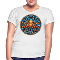 Thumbnail for Women's Mosaic Cancer Relaxed Fit T-Shirt - white