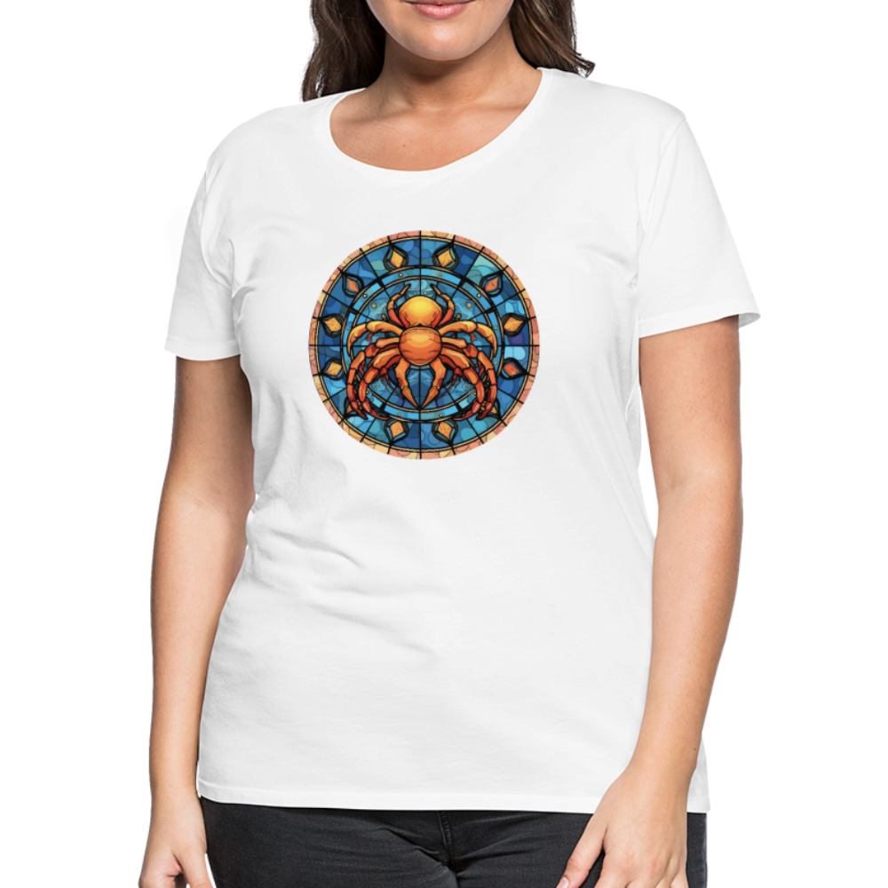 Women’s Mosaic Cancer Premium T-Shirt - white