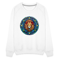 Thumbnail for Women’s Mosaic Leo Premium Sweatshirt - white