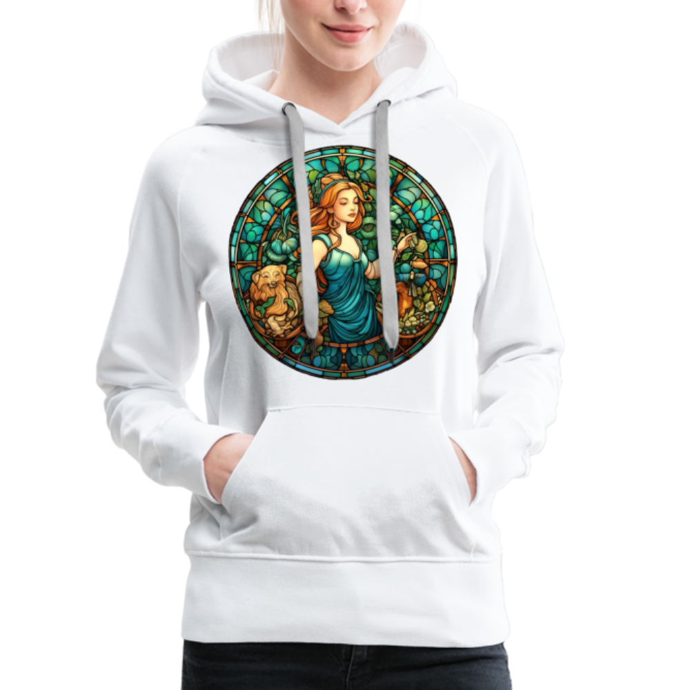 Women’s Mosaic Virgo Premium Hoodie - white