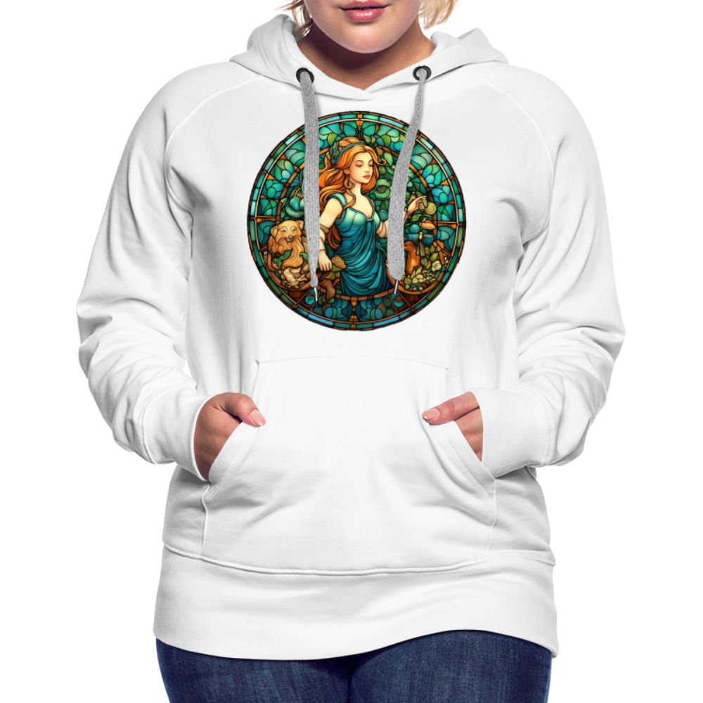 Women’s Mosaic Virgo Premium Hoodie - white