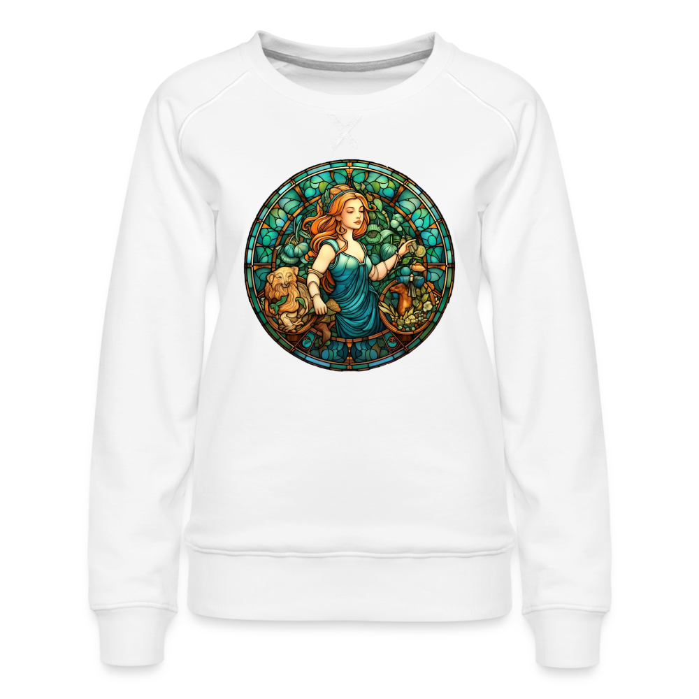 Women’s MosaicVirgo Premium Sweatshirt - white