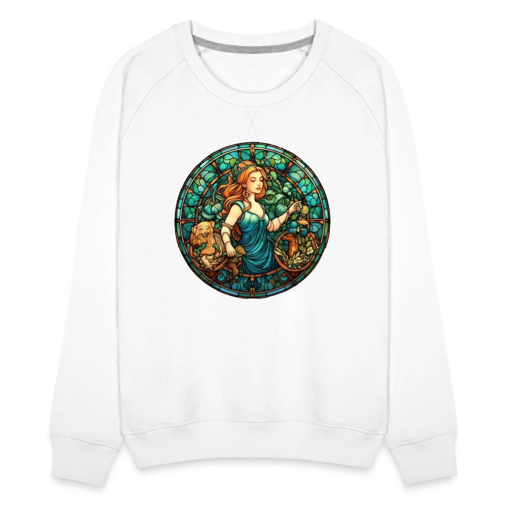 Women’s MosaicVirgo Premium Sweatshirt - white