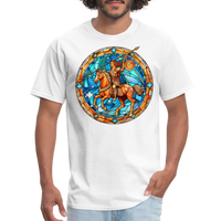 Thumbnail for Men's Mosaic Sagittarius Classic T-Shirt - white