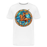 Thumbnail for Men's Mosaic Sagittarius Premium T-Shirt - white