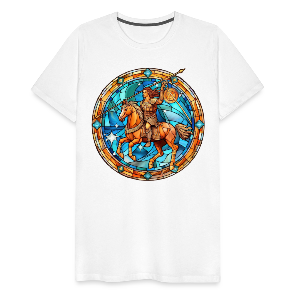 Men's Mosaic Sagittarius Premium T-Shirt - white