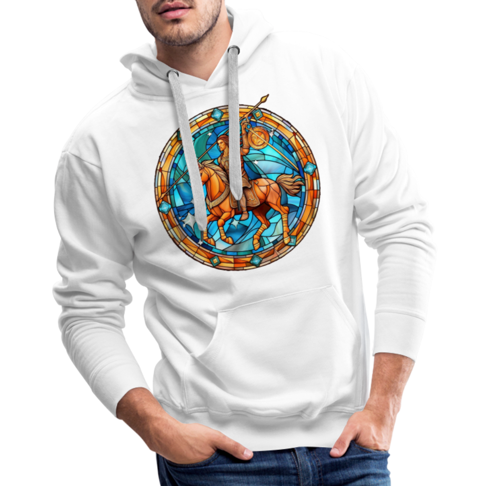 Men’s Mosaic Sagittarius Premium Hoodie - white