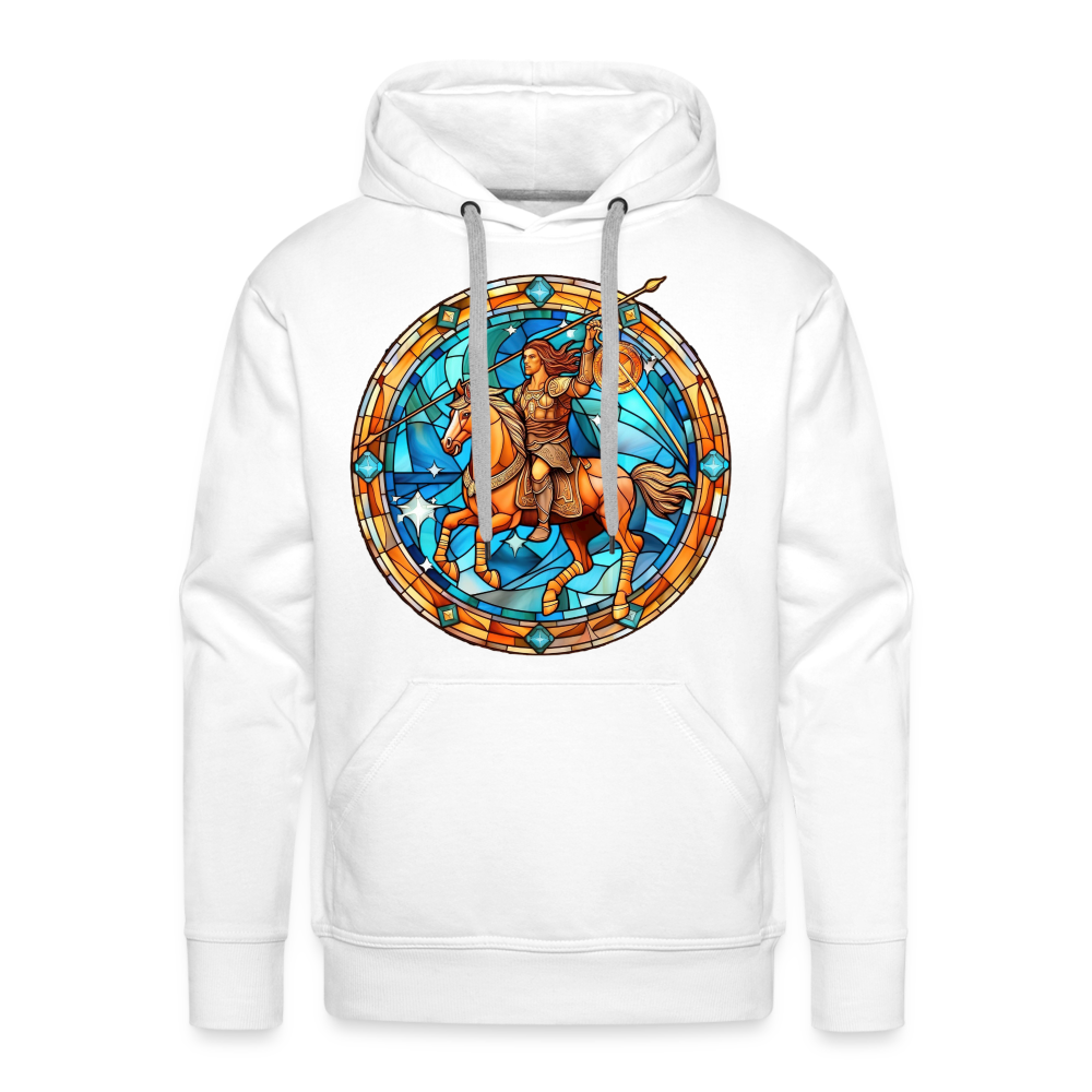 Men’s Mosaic Sagittarius Premium Hoodie - white