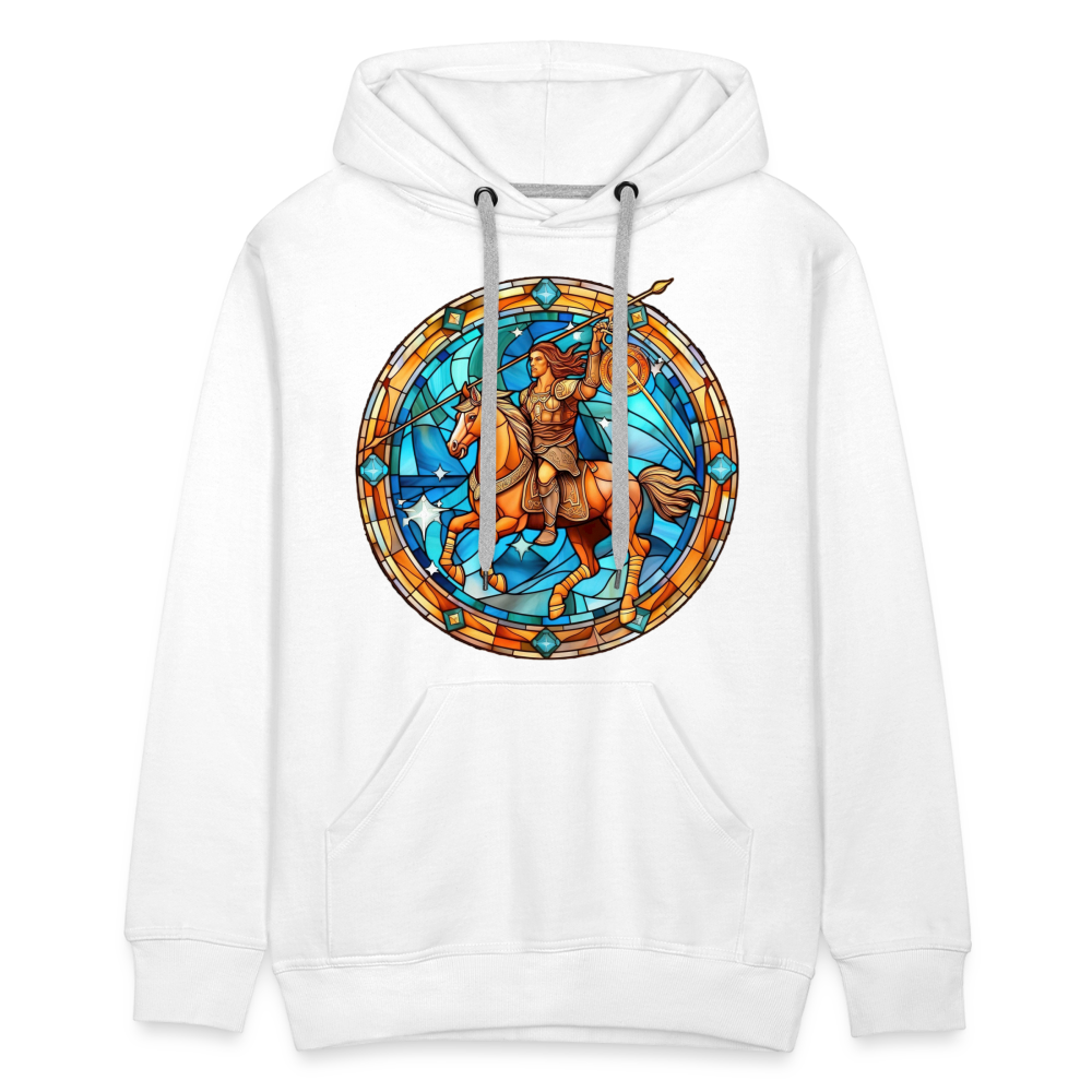 Men’s Mosaic Sagittarius Premium Hoodie - white