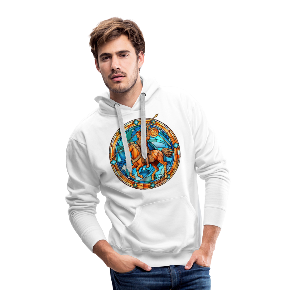 Men’s Mosaic Sagittarius Premium Hoodie - white