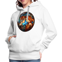 Thumbnail for Women’s Mosaic Gemini Premium Hoodie - white