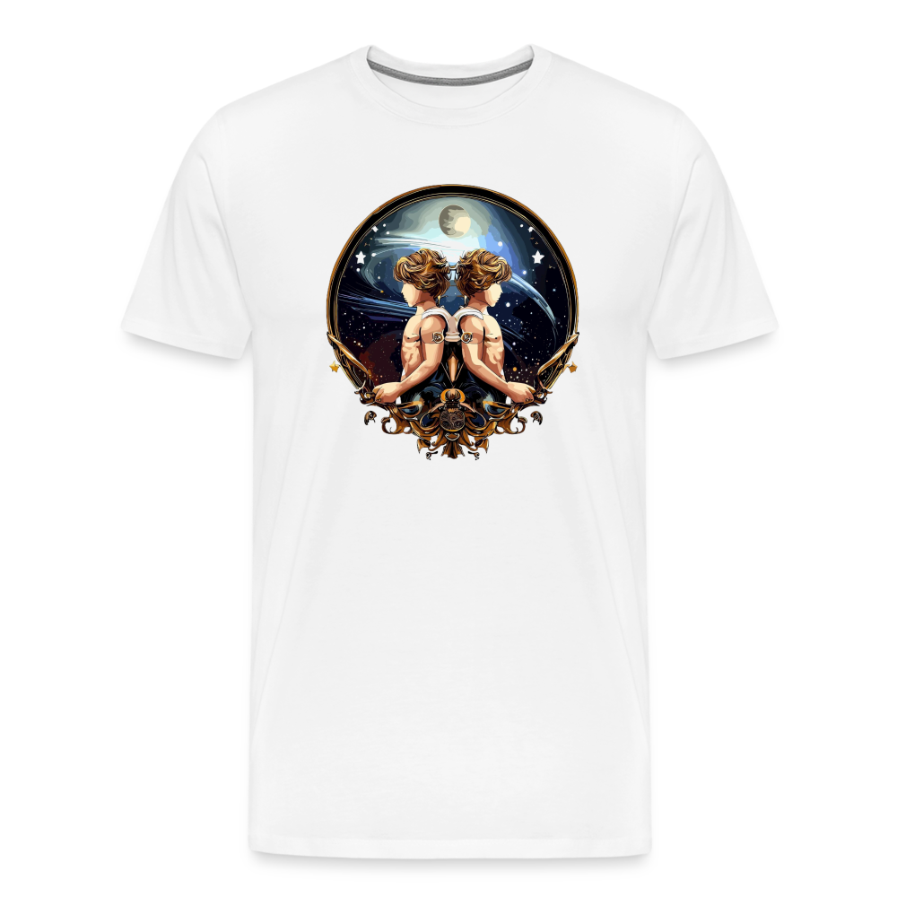 Men's Mythical Gemini Premium T-Shirt - white