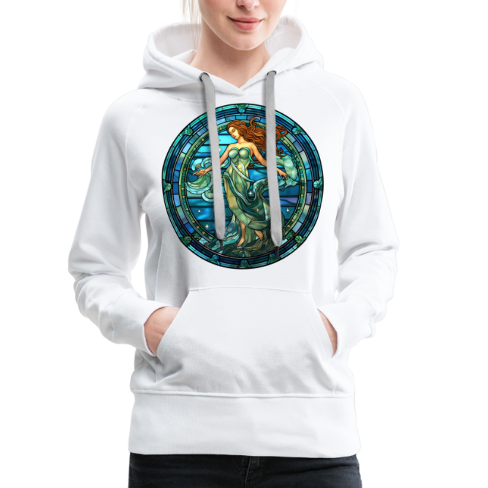 Women’s Mythical Aquarius Premium Hoodie - white