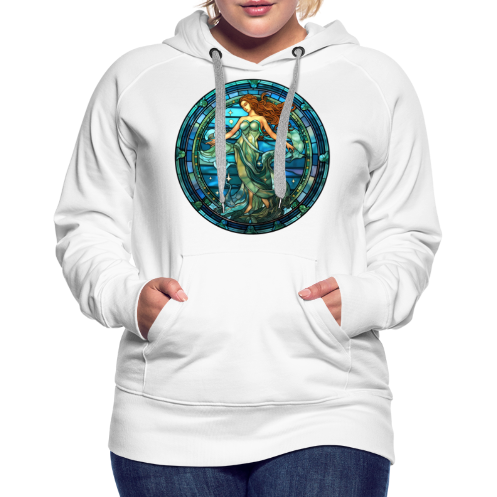 Women’s Mythical Aquarius Premium Hoodie - white