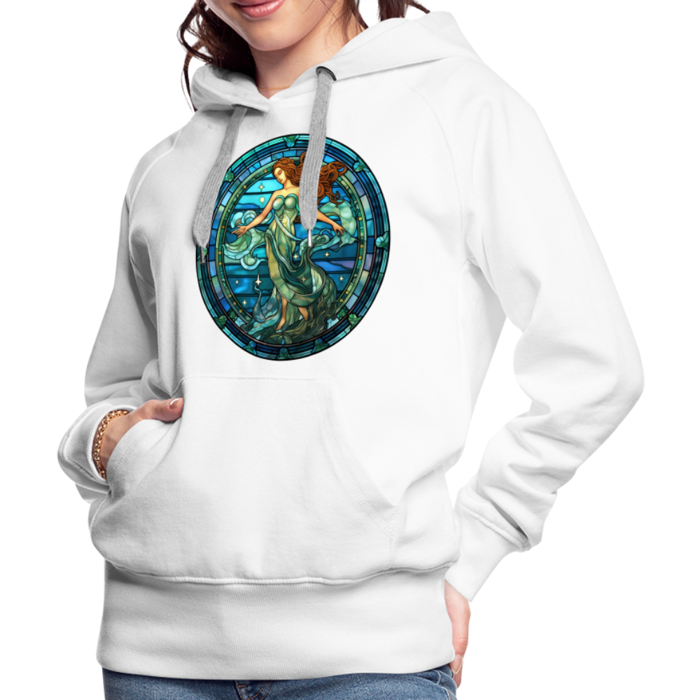 Women’s Mythical Aquarius Premium Hoodie - white