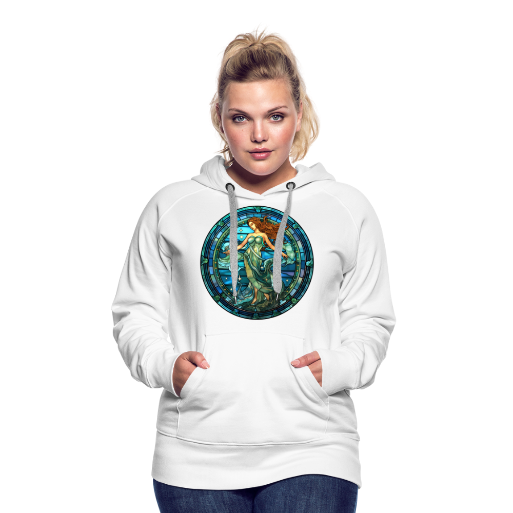 Women’s Mythical Aquarius Premium Hoodie - white