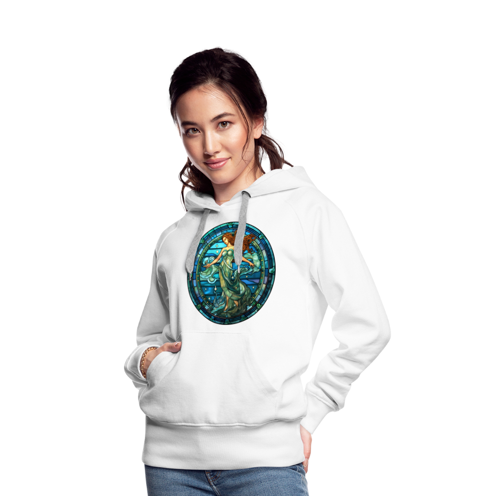 Women’s Mythical Aquarius Premium Hoodie - white