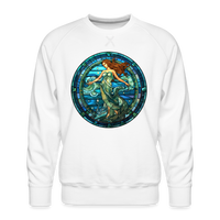 Thumbnail for Men’s Mosaic Aquarius Premium Sweatshirt - white