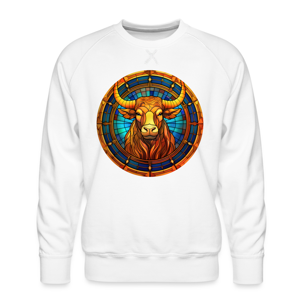 Men’s Mosaic Taurus Premium Sweatshirt - white