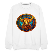 Thumbnail for Men’s Mosaic Taurus Premium Sweatshirt - white