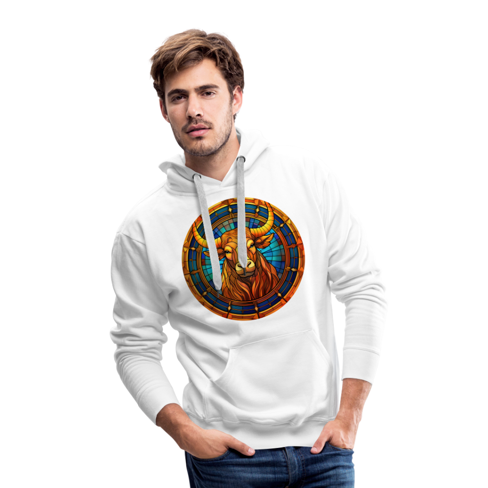 Men’s Mosaic Taurus Premium Hoodie - white