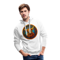 Thumbnail for Men’s Mosaic Taurus Premium Hoodie - white