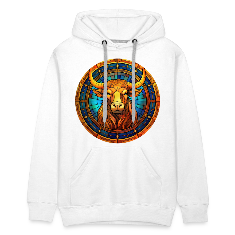 Men’s Mosaic Taurus Premium Hoodie - white