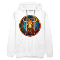 Thumbnail for Men’s Mosaic Taurus Premium Hoodie - white