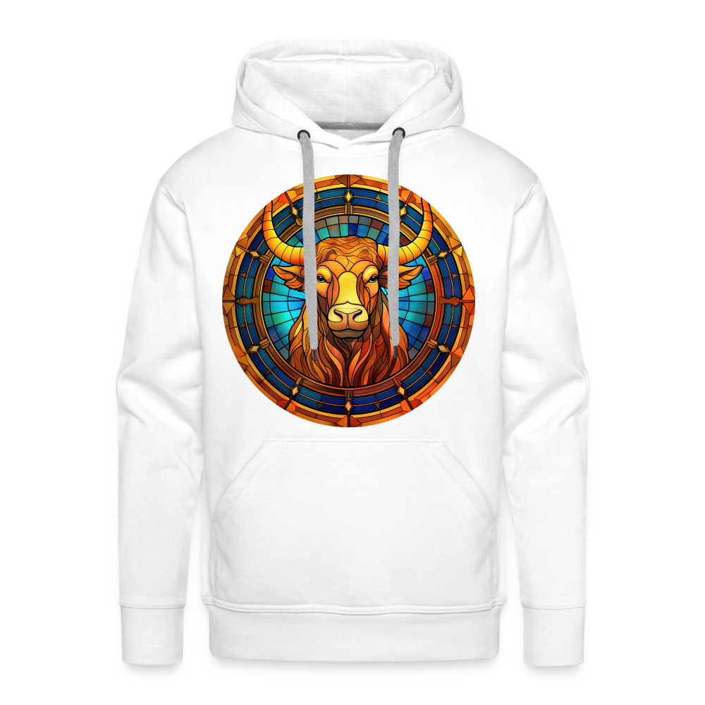 Men’s Mosaic Taurus Premium Hoodie - white