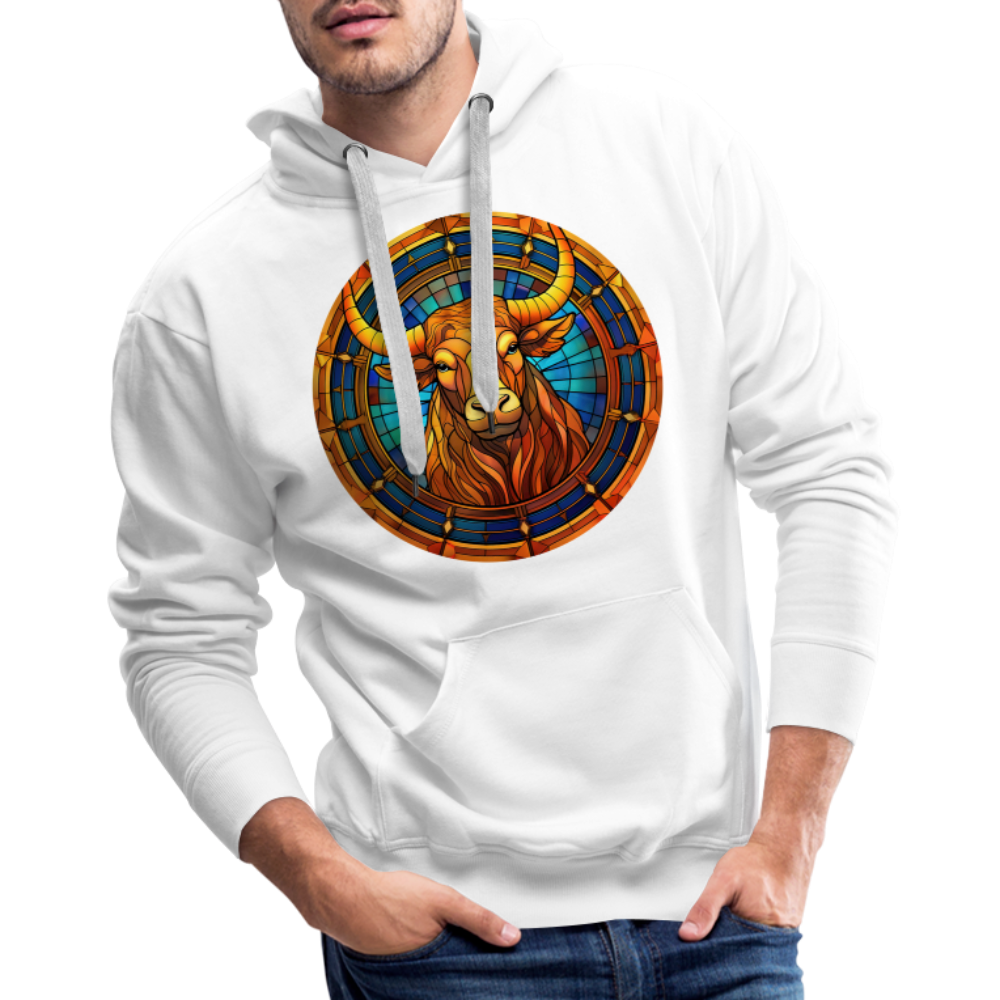 Men’s Mosaic Taurus Premium Hoodie - white