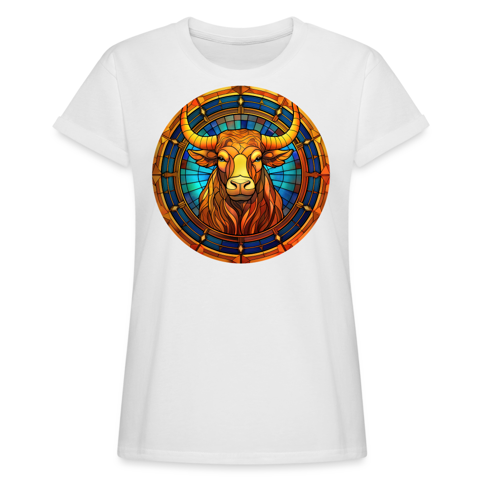 Women's Mosaic Taurus Relaxed Fit T-Shirt - white