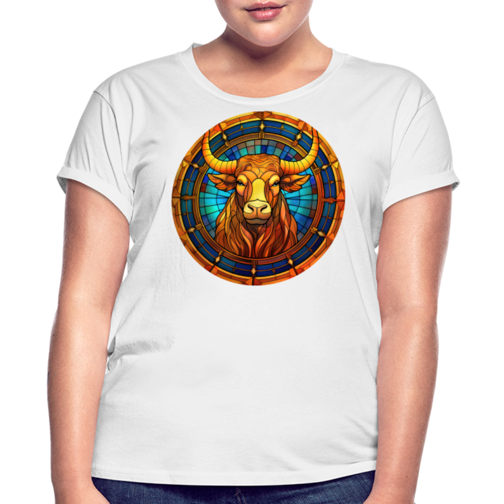 Women's Mosaic Taurus Relaxed Fit T-Shirt - white