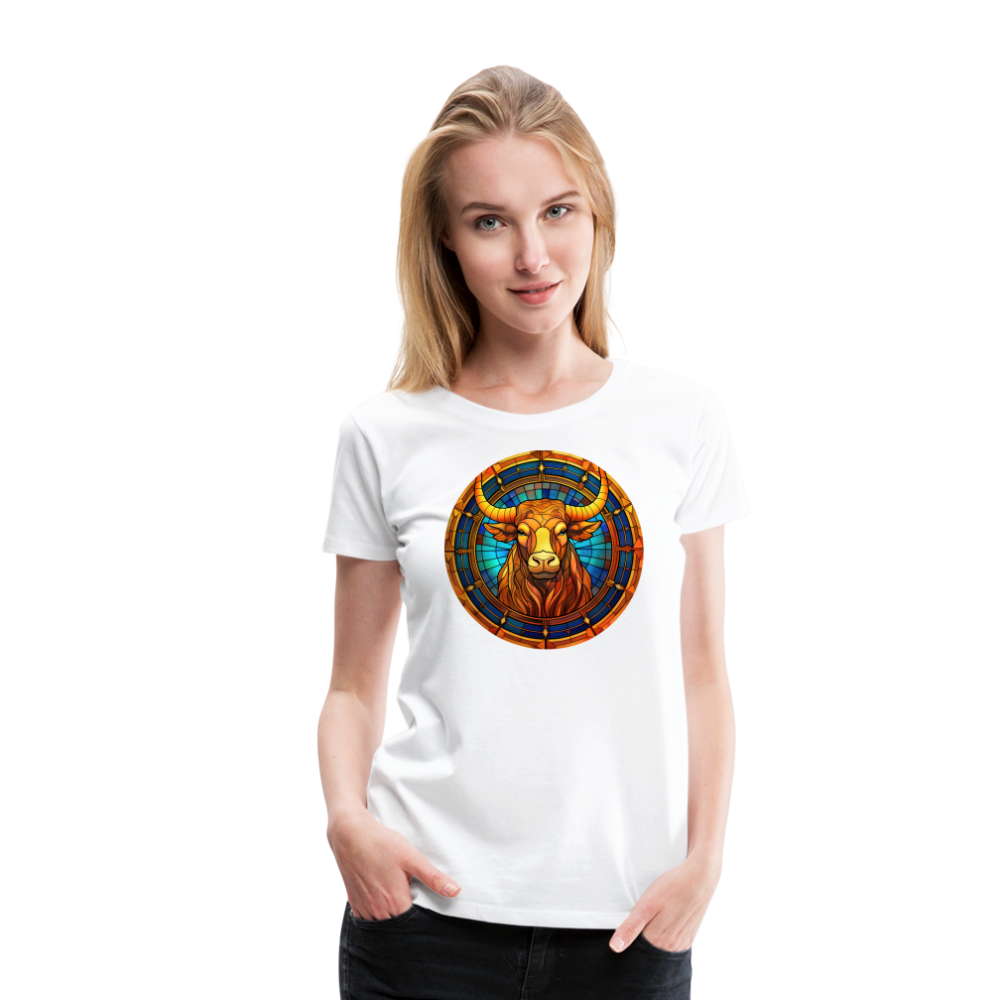 Women’s Mosaic Taurus Premium T-Shirt - white