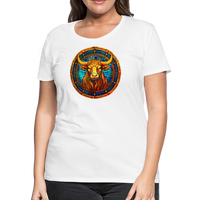 Thumbnail for Women’s Mosaic Taurus Premium T-Shirt - white