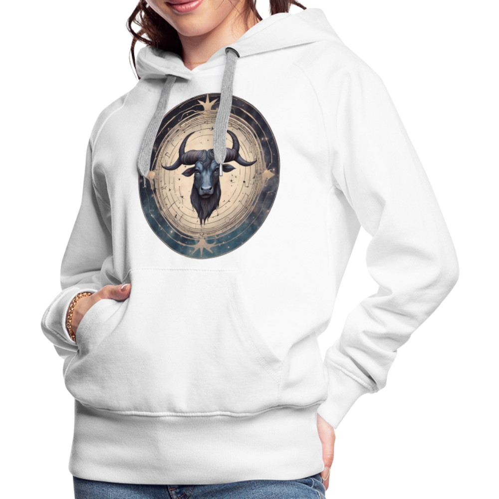 Women’s Mythical Taurus Premium Hoodie - white