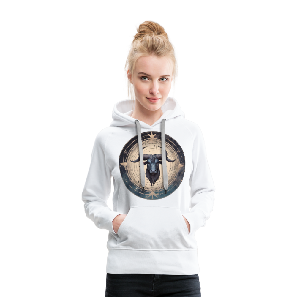 Women’s Mythical Taurus Premium Hoodie - white